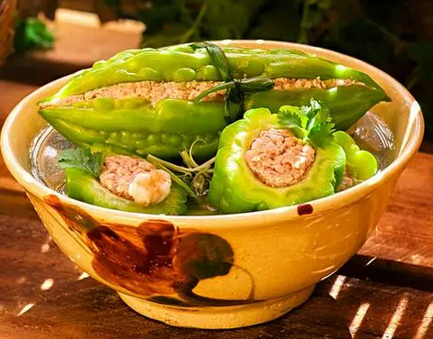 Hình ảnh Cơm khổ qua dồn thịt