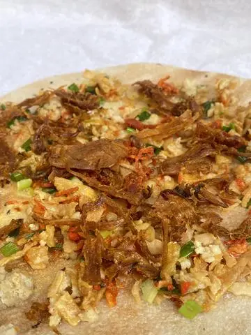 Hình ảnh Bánh Tráng Nướng Khô Mực