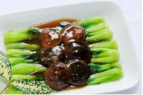 Hình ảnh Cải thìa xào đông cô chay