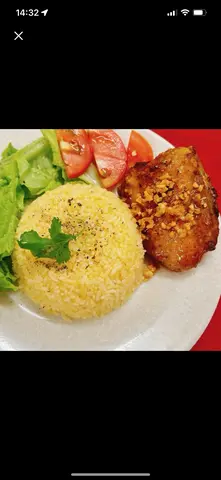 Hình ảnh CƠM GÀ SỐT BƠ TỎI