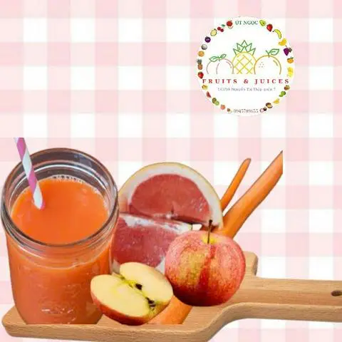 Hình ảnh Nước ép Cà Rốt - Táo - Bưởi