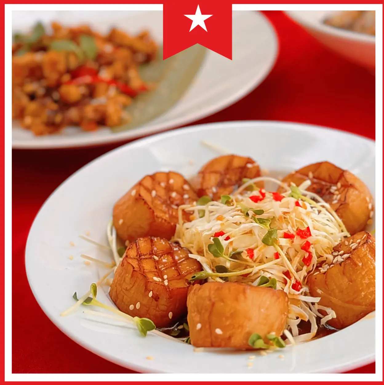 Hình ảnh Nấm đùi gà rim tương đậu