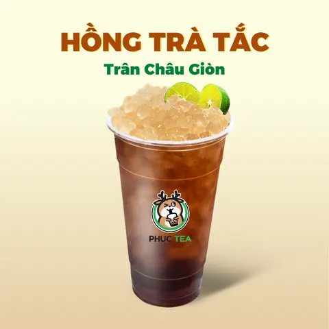 Hình ảnh Hồng Trà Tắc Trân Châu Giòn (Size M)