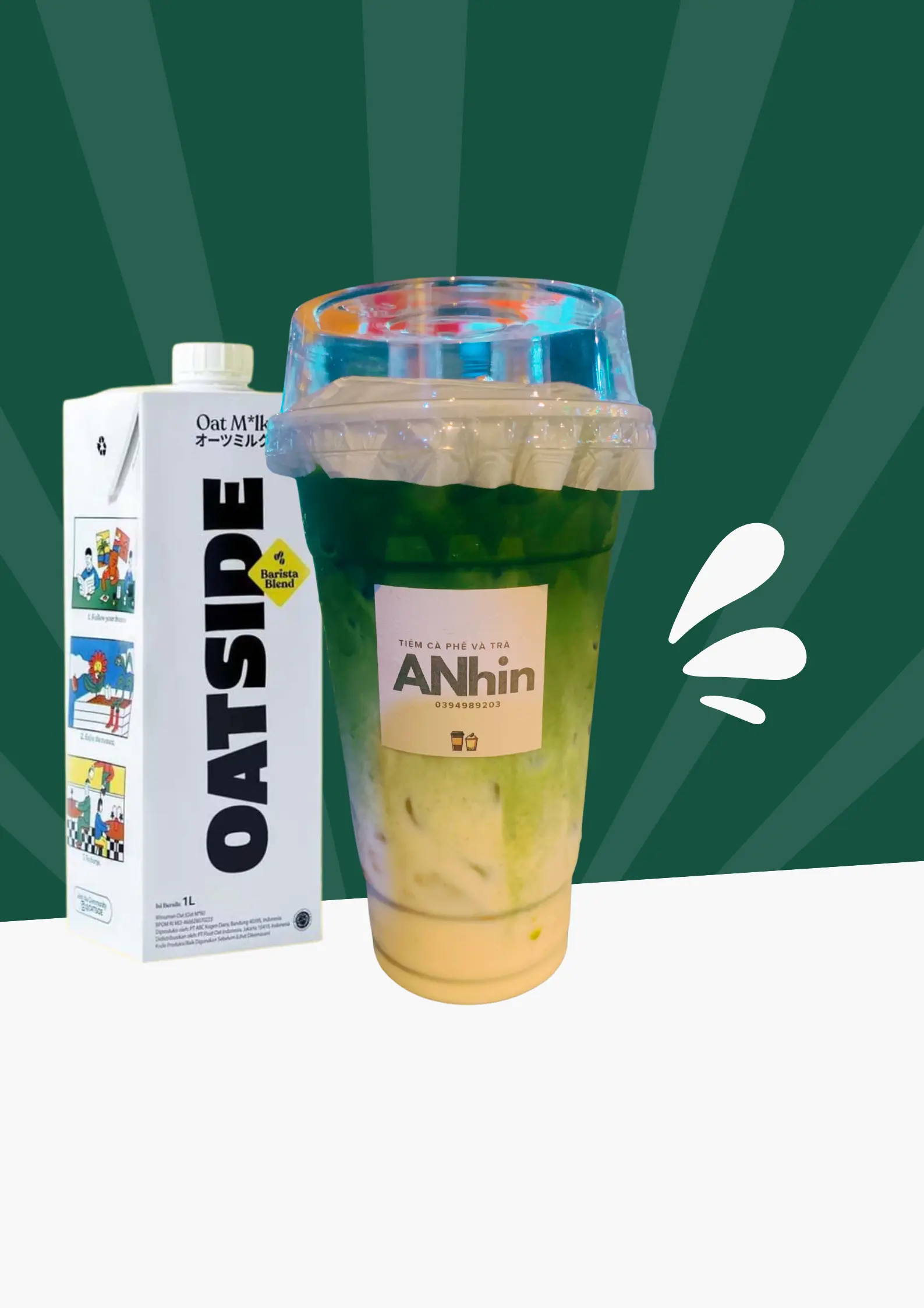 Hình ảnh Matcha Latte Sữa Oatside