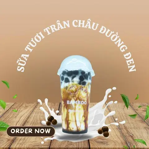 Hình ảnh Sữa Tươi Trân Châu Đường Đen Kem Trứng Nướng