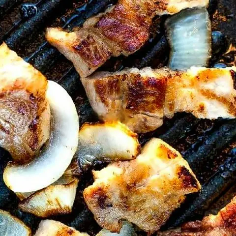 Hình ảnh Grill pork belly - ba chỉ heo nướng