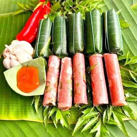 Hình ảnh 5 nem chua Thanh Hóa loại 1 + nước chấm