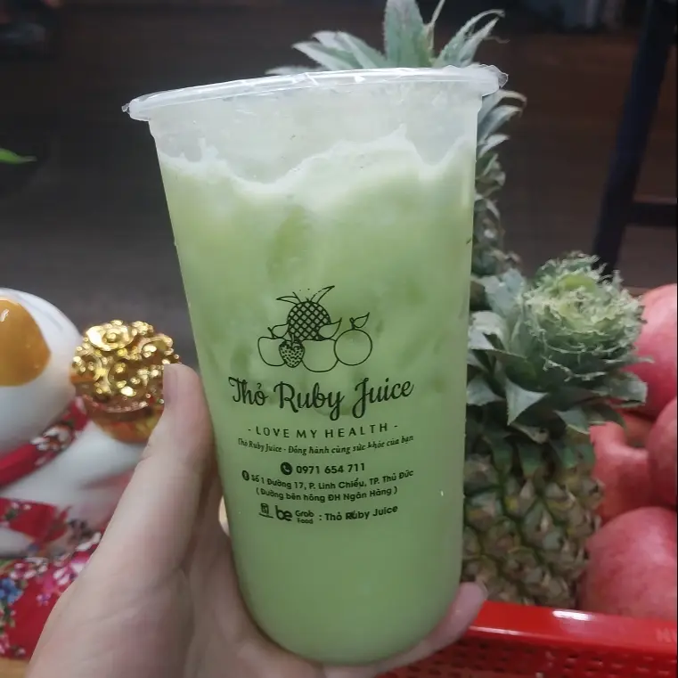 Hình ảnh Nước ép mix cóc ổi ly lớn 700ml