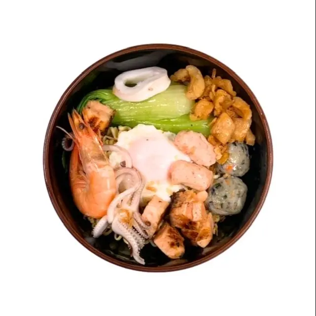 Hình ảnh Tôm, mực, cá, chả ốc, chả cua