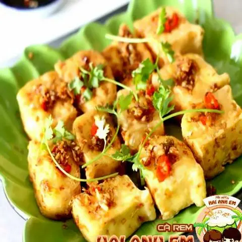Hình ảnh Tàu hũ chiên giòn xóc sả ớt