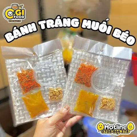 Hình ảnh Bánh Tráng Muối Béo