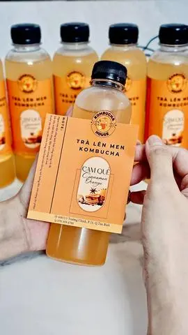 Hình ảnh Kombucha Cam quế - Cinnamon Orange | 500ml