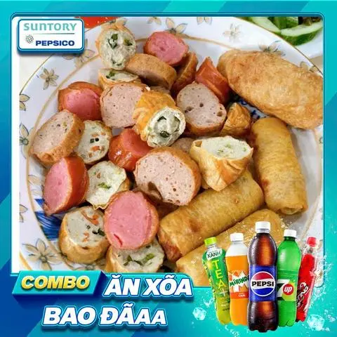 Hình ảnh Thập Cẩm Chay Chiên Giòn + Pepsi