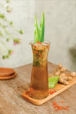 Hình ảnh Trà Gừng Nha Đam Hạt Chia Kỷ Tử