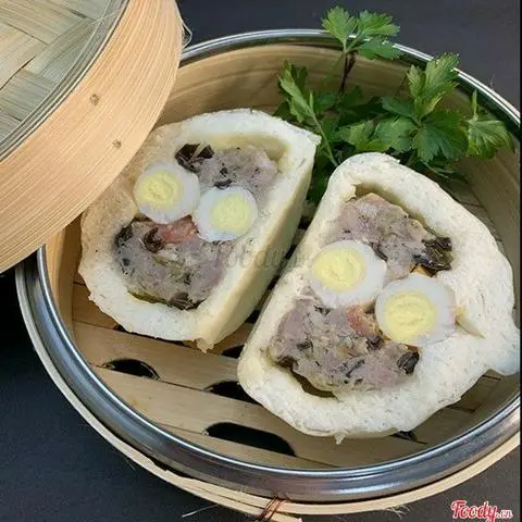 Hình ảnh Bánh Bao 2 Trứng Cút