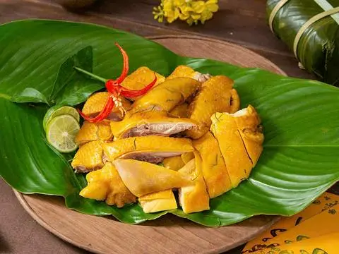Hình ảnh 1 Con Gà Ủ Muối + Xôi  Hành Phi ( To)+ 1 Pepsi
