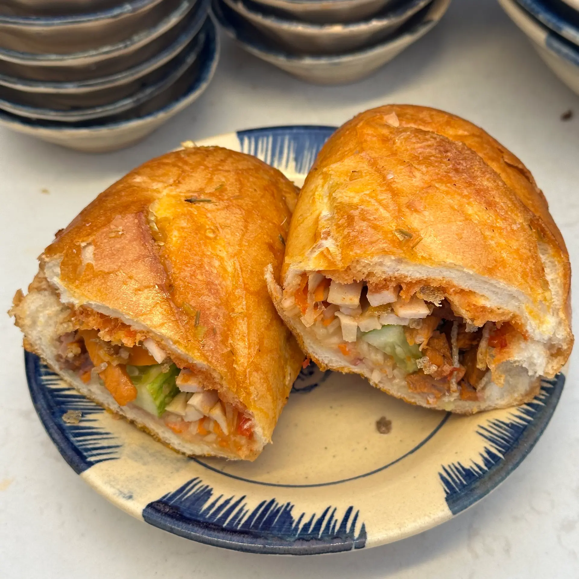 Hình ảnh Bánh mì nướng lu thập cẩm
