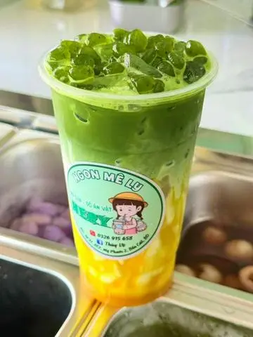 Hình ảnh Matcha latte banana