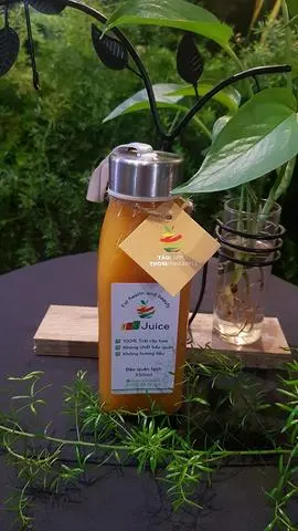 Hình ảnh Nước ép Táo - Thơm 330ml (thủy tinh)