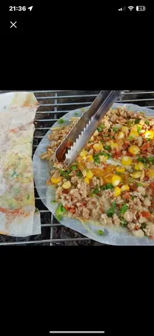 Hình ảnh Bánh tráng nướng nhân 2 thịt bằm
