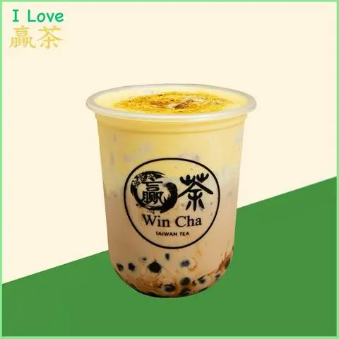 Hình ảnh Trà sữa trân châu kem trứng cháy M