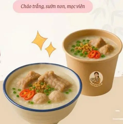 Hình ảnh Cháo sườn, thị bằm