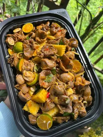 Hình ảnh Mề gà sốt thái 