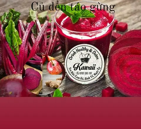 Hình ảnh Detox-củ dền- táo- gừng