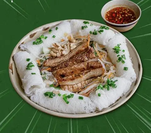 Hình ảnh Bánh hỏi thịt nướng chay