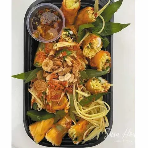 Hình ảnh Bánh tráng bơ phô mai sữa cay