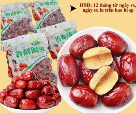 Hình ảnh Táo Đỏ Sấy Giòn Không Hạt 250g