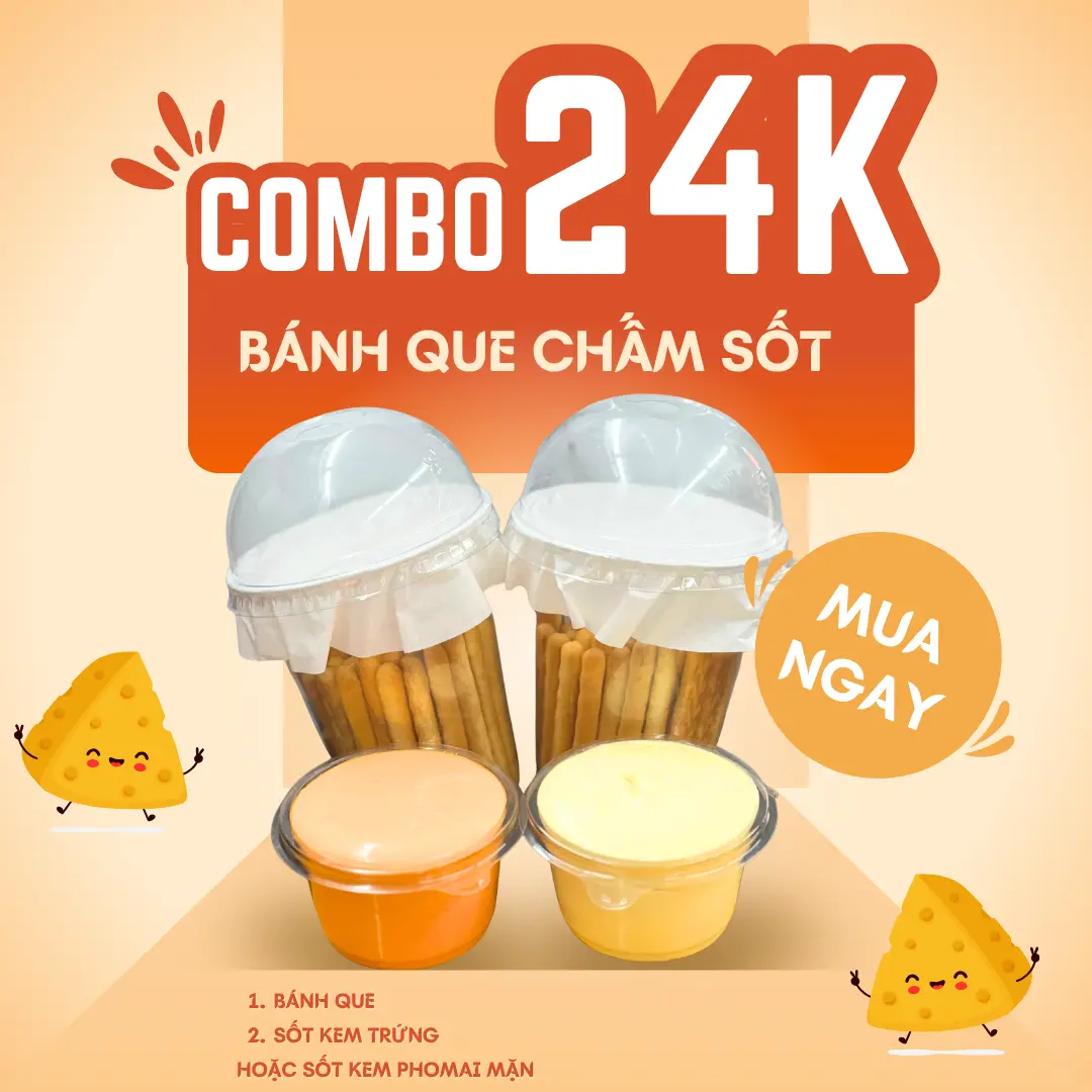Hình ảnh Bánh Que Chấm Sốt