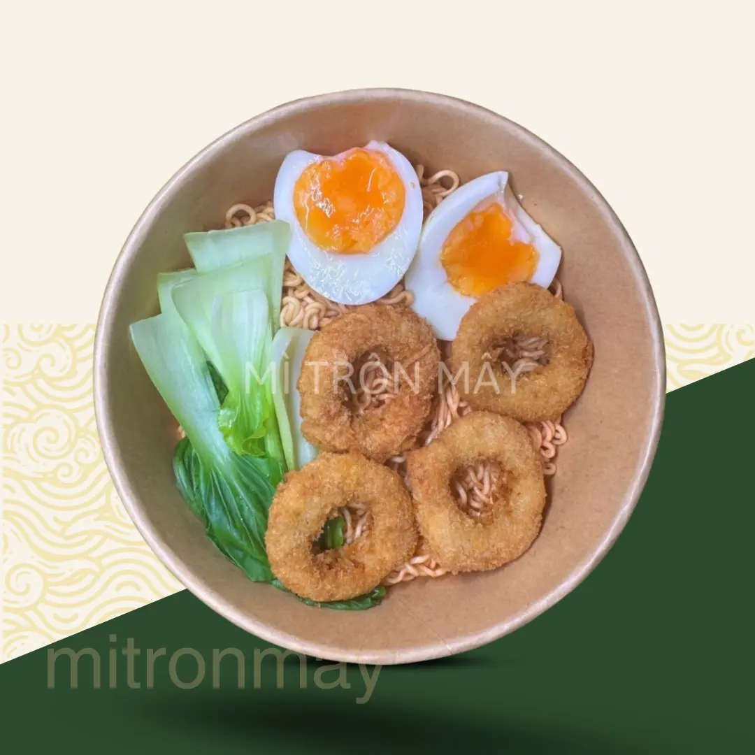 Hình ảnh Mì Trộn Gà Negget Vòng Chiên Giòn