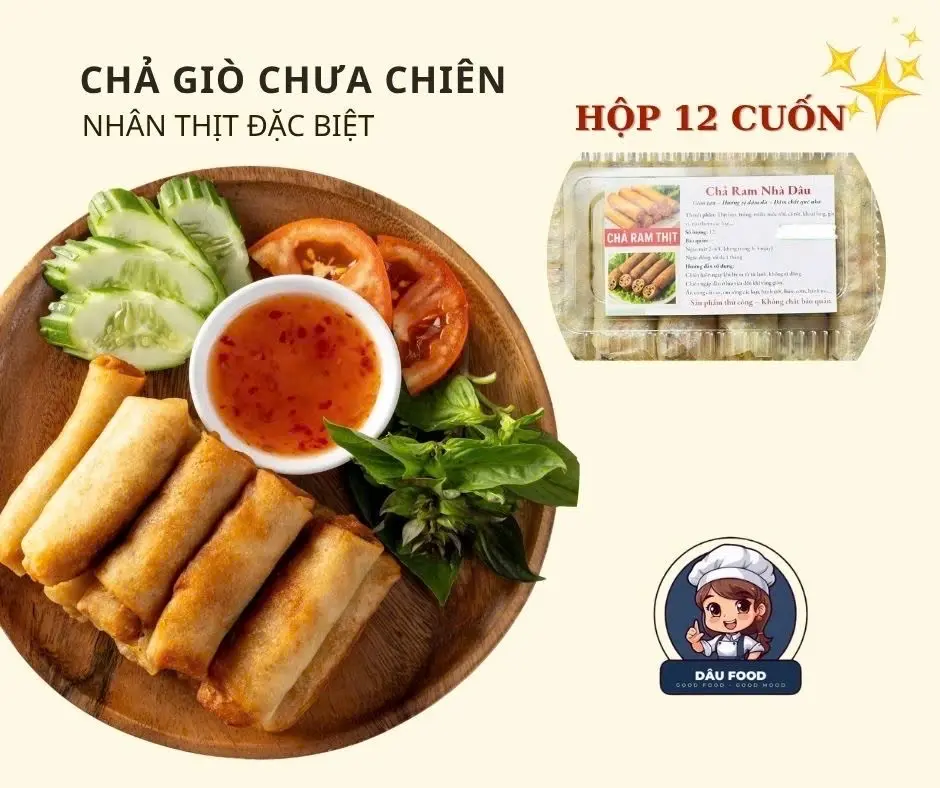 Hình ảnh Chả Giò(Chả Ram) Nhân Thịt Chưa Chiên