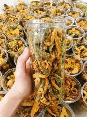 Hình ảnh Da cá trứng muối 500g