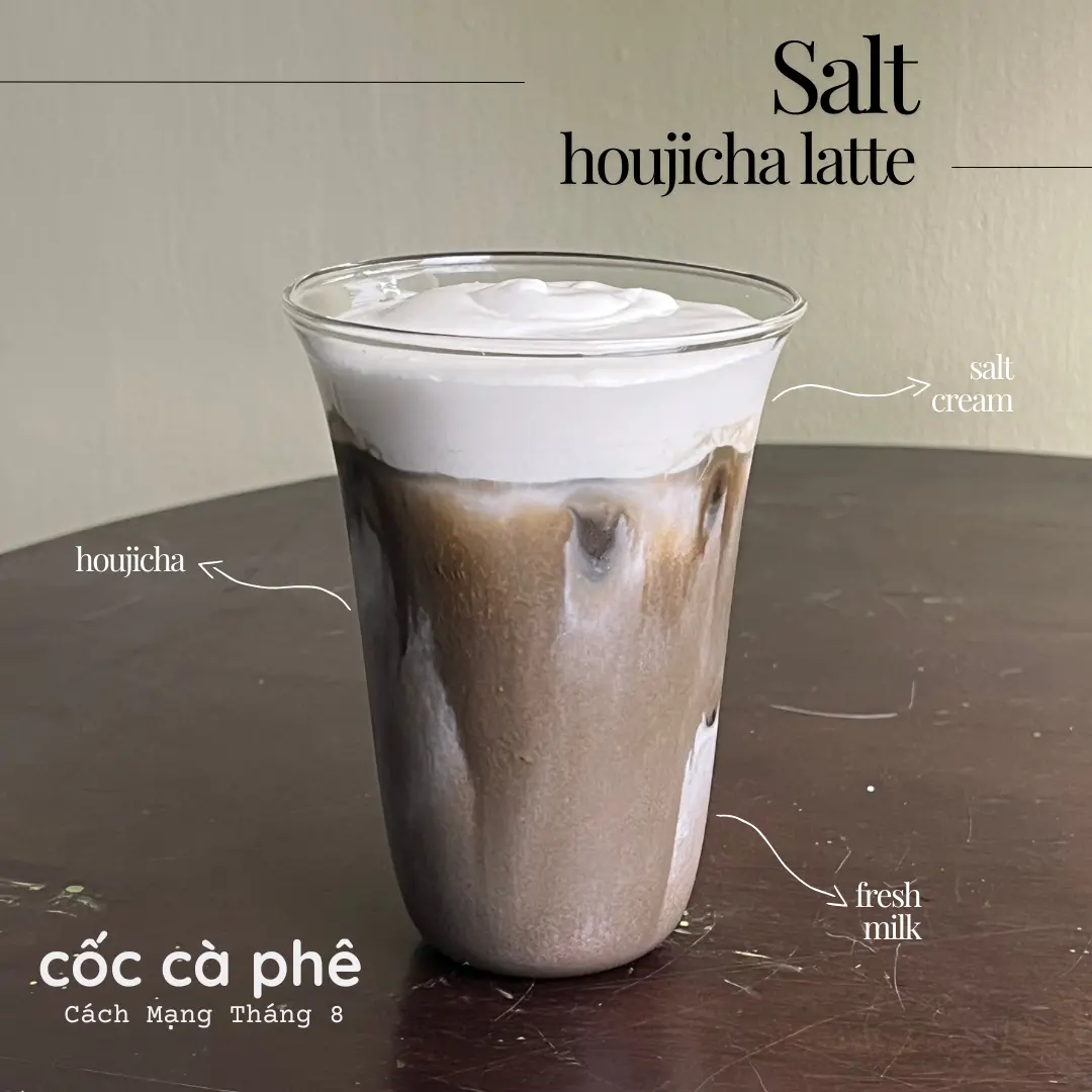 Hình ảnh Houjicha kem muối
