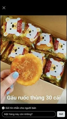 Hình ảnh Bánh gấu ruốc  trà bông