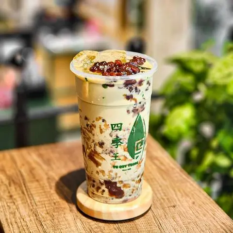 Hình ảnh Trà Sữa Matcha Đậu Đỏ Tứ Quý Vương