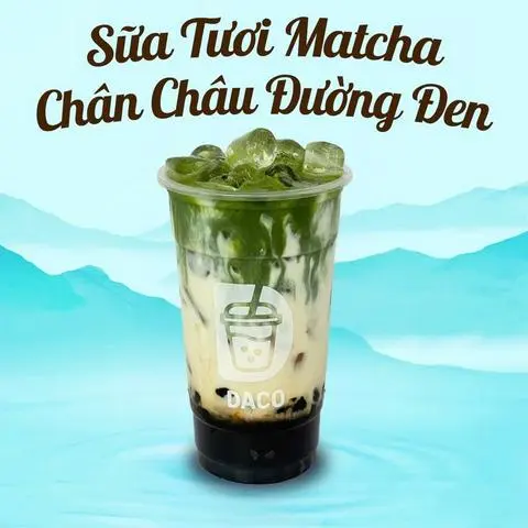 Hình ảnh Sữa tươi matcha trân châu đường đen