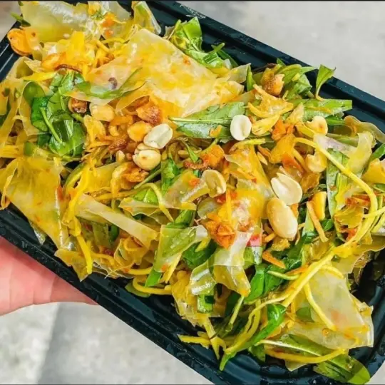 Hình ảnh Bánh Tráng Long An Trộn Chay