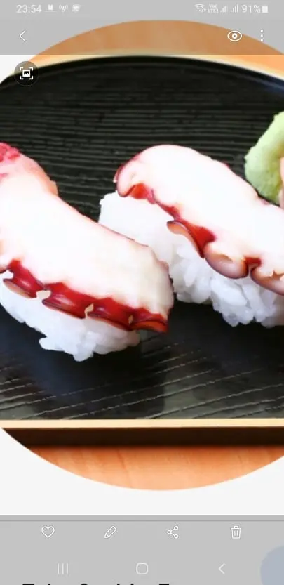 Hình ảnh Sushi bạch tuộc Nhật