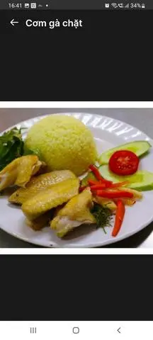 Hình ảnh cơm gà chặt