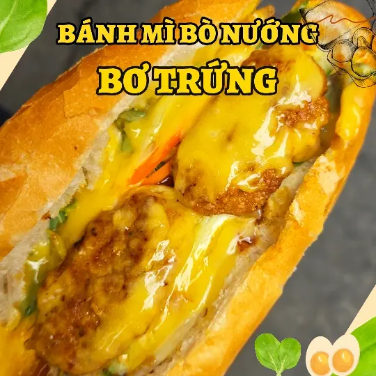 Hình ảnh *BƠ TRỨNG* Bánh mì bò nướng