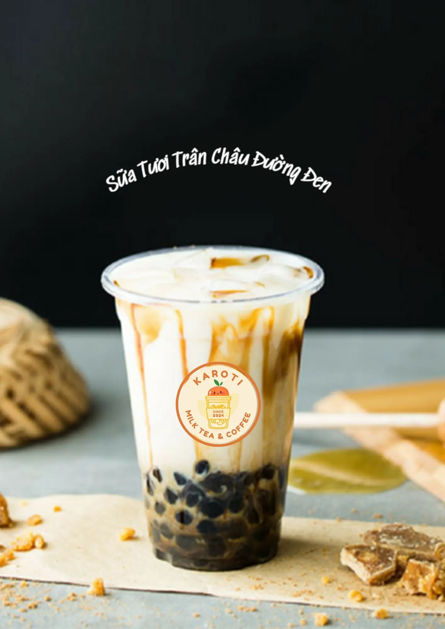 Hình ảnh Sữa Tươi Trân Châu Đường Đen