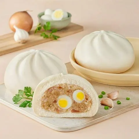 Hình ảnh Bánh bao truyền thống 2 trứng cút