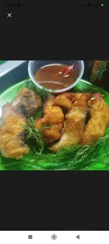 Hình ảnh 90 gam cá lóc chiên giòn chấm sốt me 