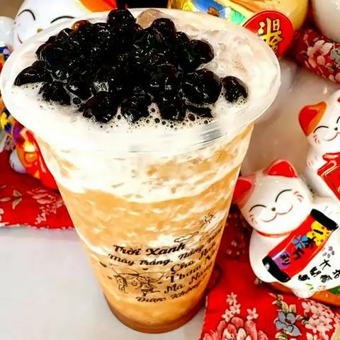 Hình ảnh Hồng trà sủi bọt  trân châu