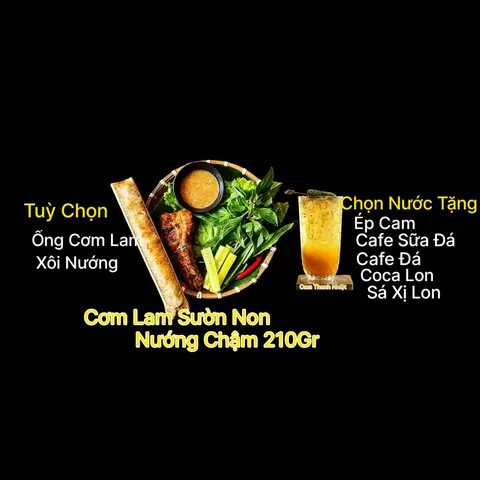 Hình ảnh Cơm Lam Sườn Non Nướng Chậm 210Gr - Tặng Nước Tuỳ Chọn 