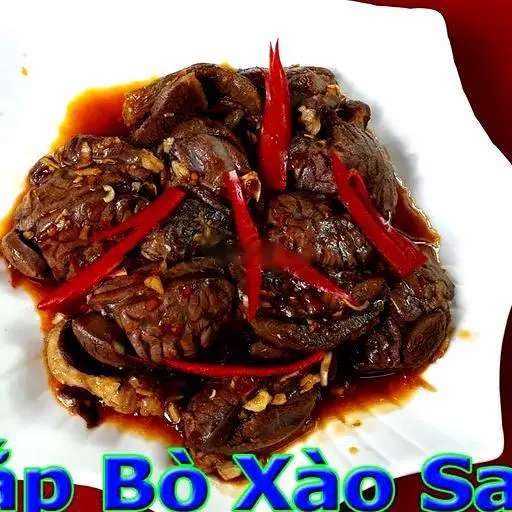 Hình ảnh Bắp Bò Xào Sa Tế