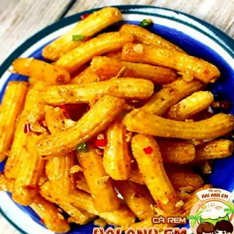 Hình ảnh Nui chiên nước mắm bơ tỏi